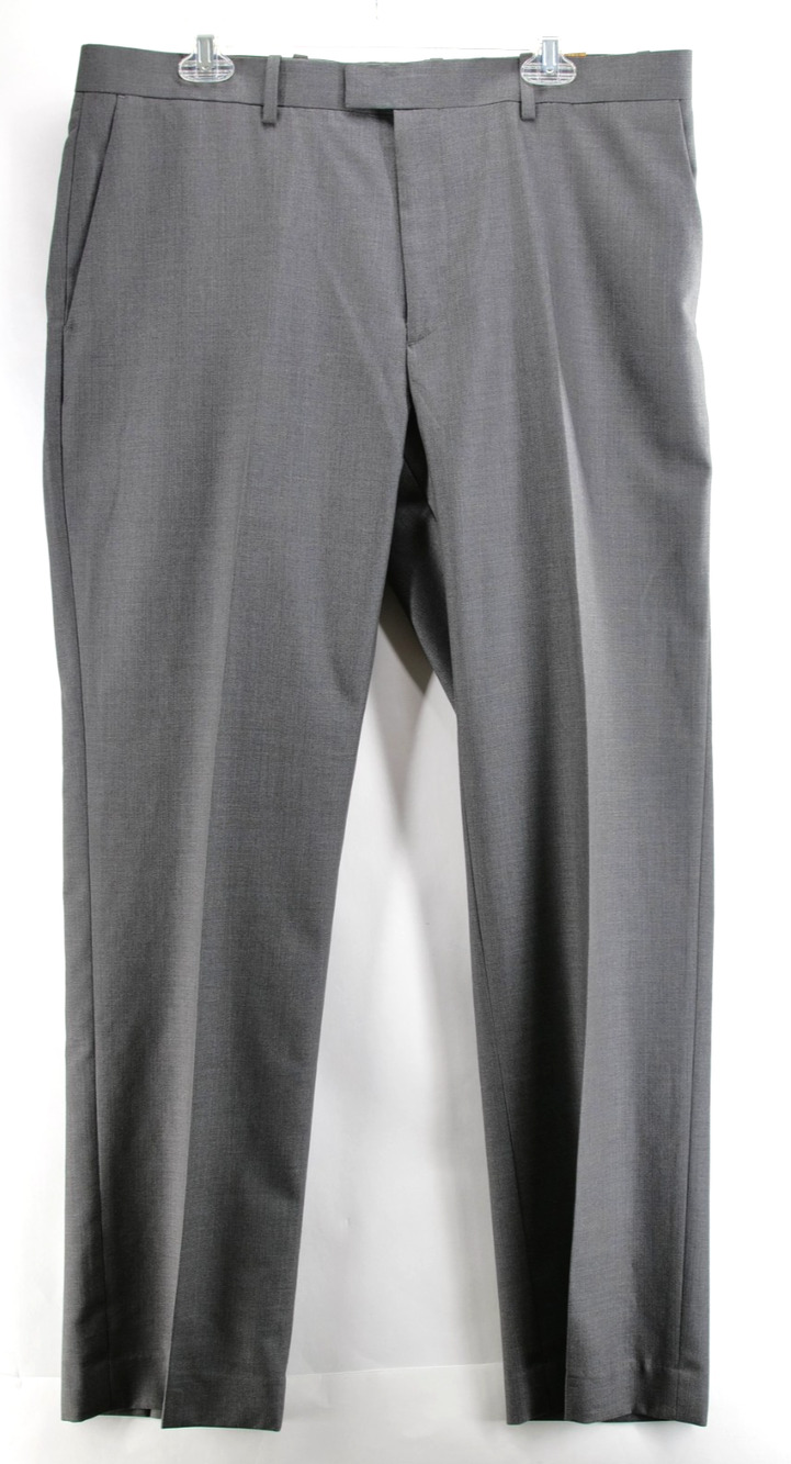 Marc Anthony Dress Pants Mens 36x32 Gray Slim Wool Blend Business Formal NWT